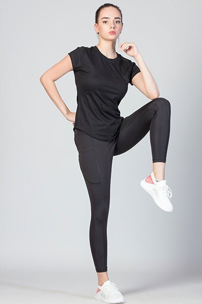 Active Short Sleeves T-shirt with Ultimate Leggings - The Minies