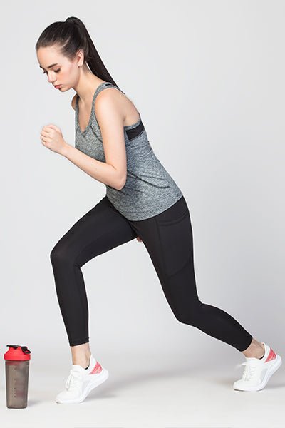 Active Sleeve Less Tank Top with Ultimate Leggings - The Minies