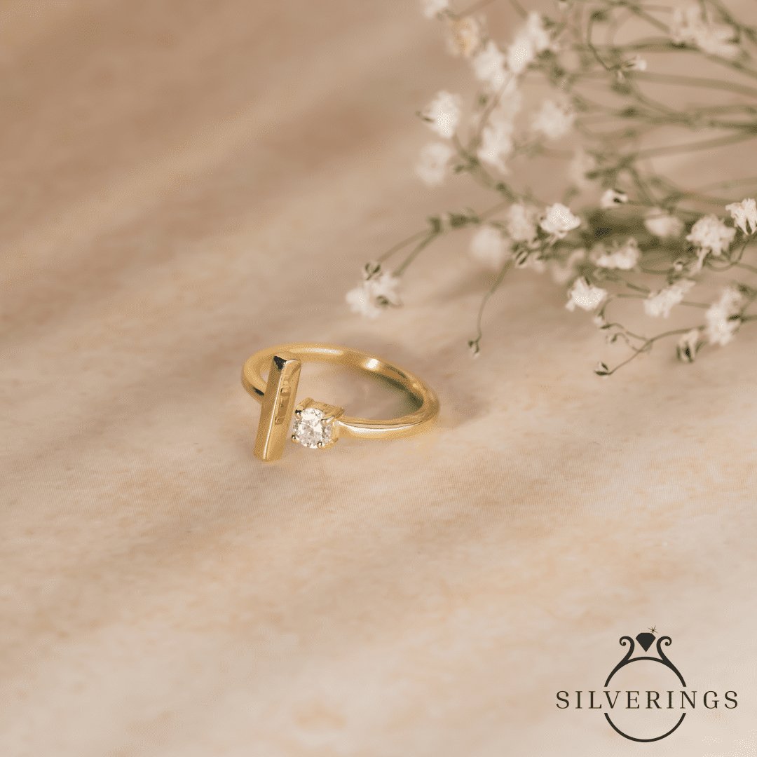 Bardot Gold Zircon Ring - Silverings
