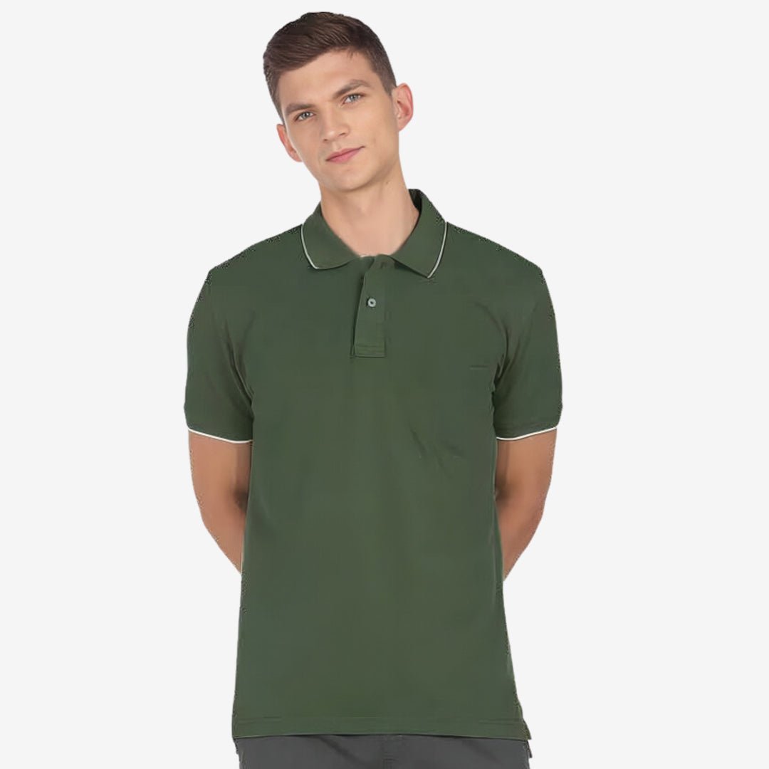 Basics Tipping Polo Half Sleeves Tshirt - The Minies