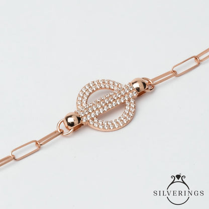 By hook or crook Rose Gold Bracelet - Silverings