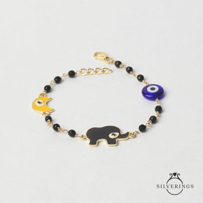 Elephant Nazar Bracelet - Silverings