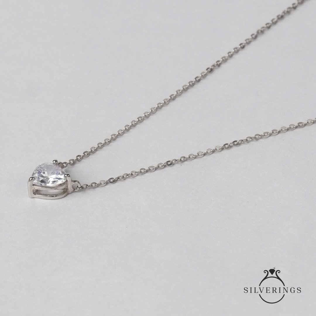 Heart full of Love Zircon Necklace - Silverings
