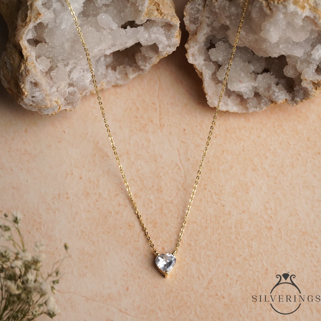 Heart full of Love Zircon Necklace - Silverings