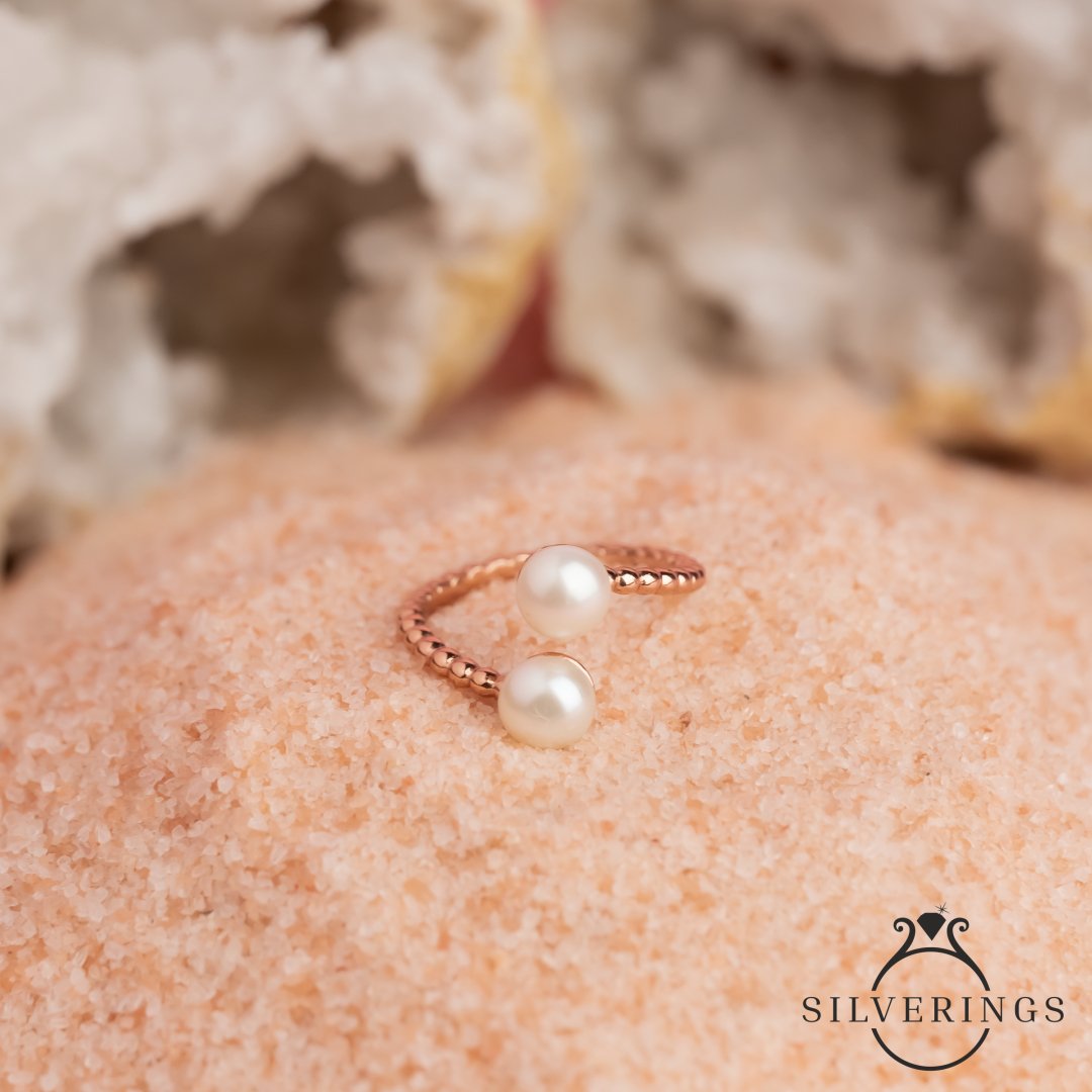 Pearl Right Ring - Silverings