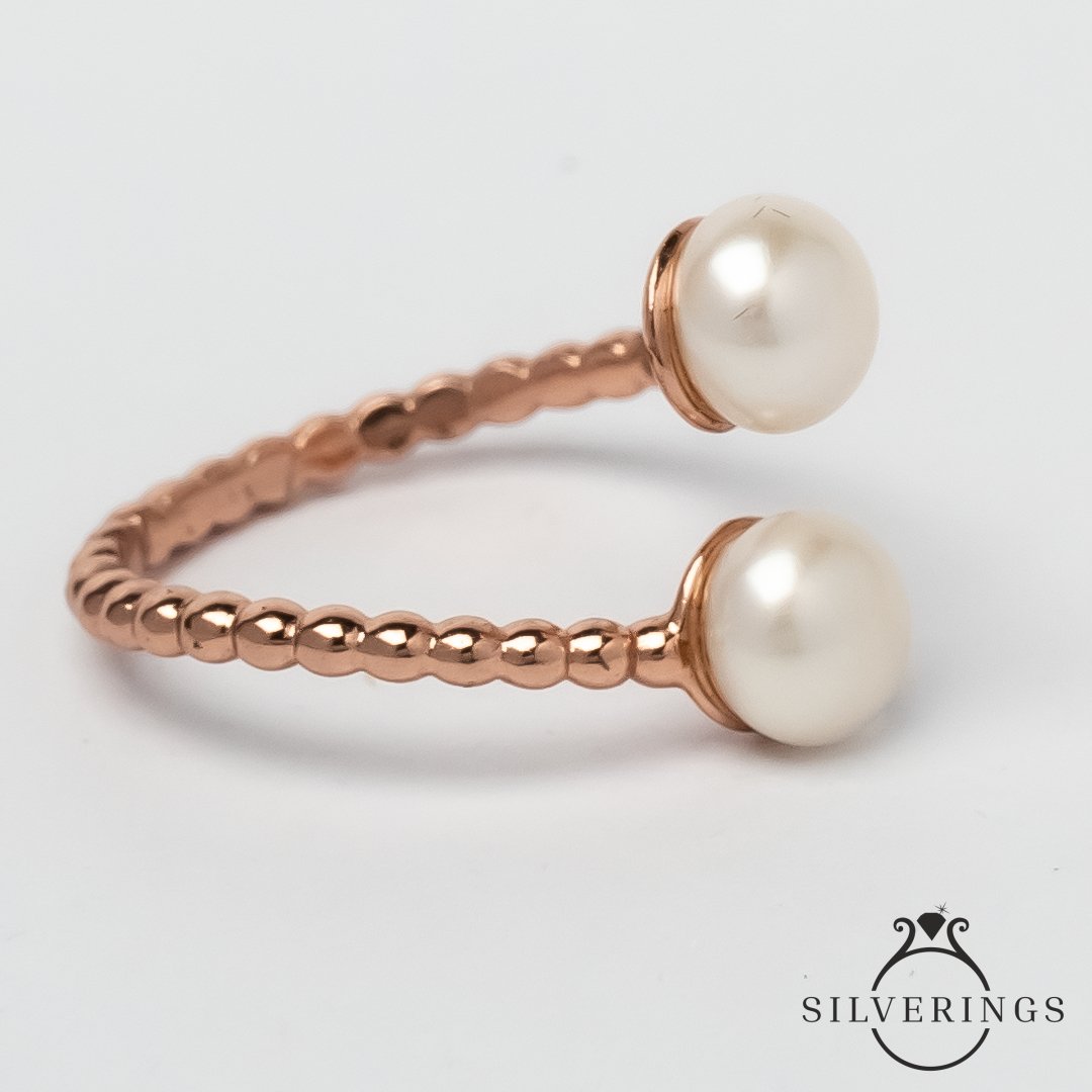 Pearl Right Ring - Silverings