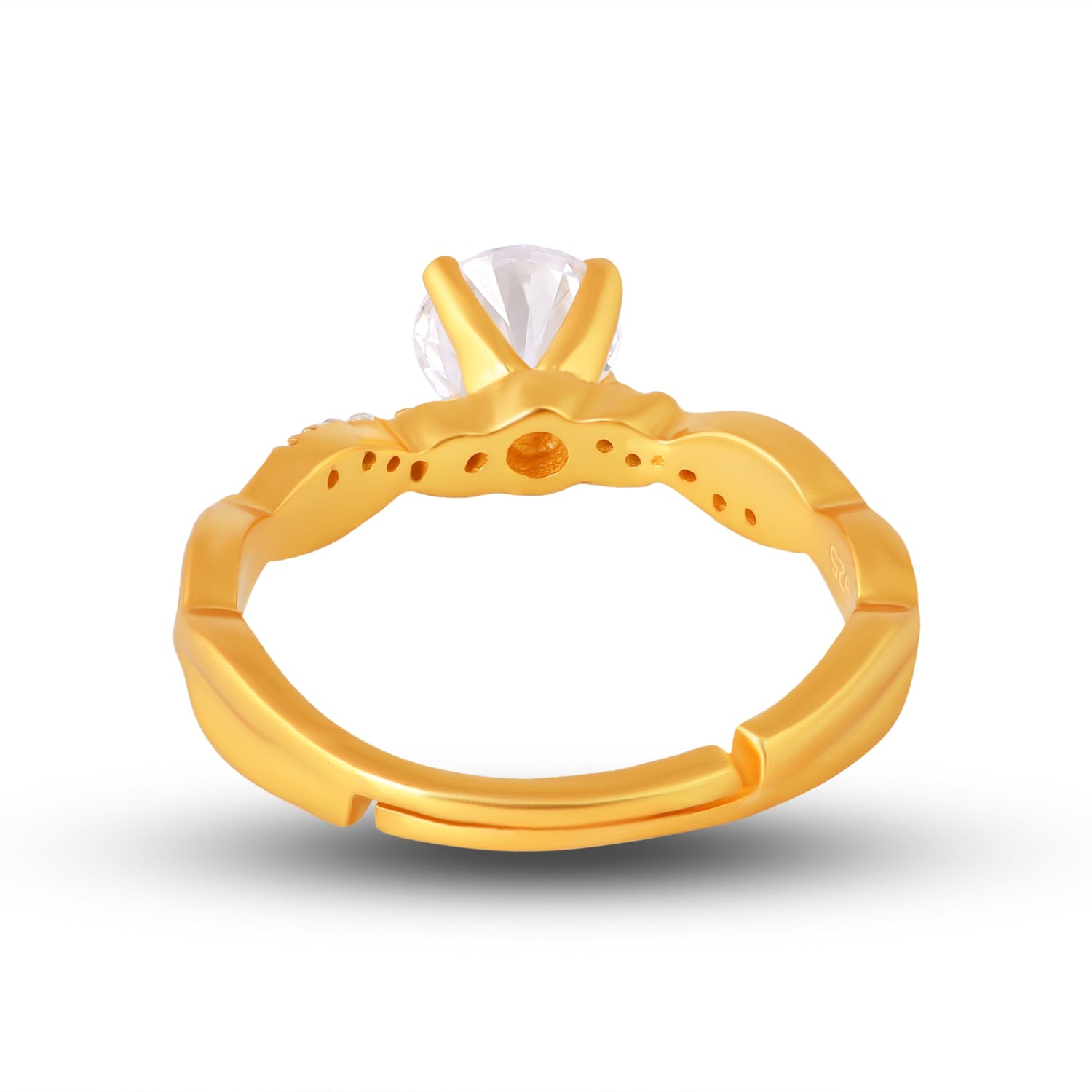 Sparkle on Sunshine Gold Zircon Ring - Silverings