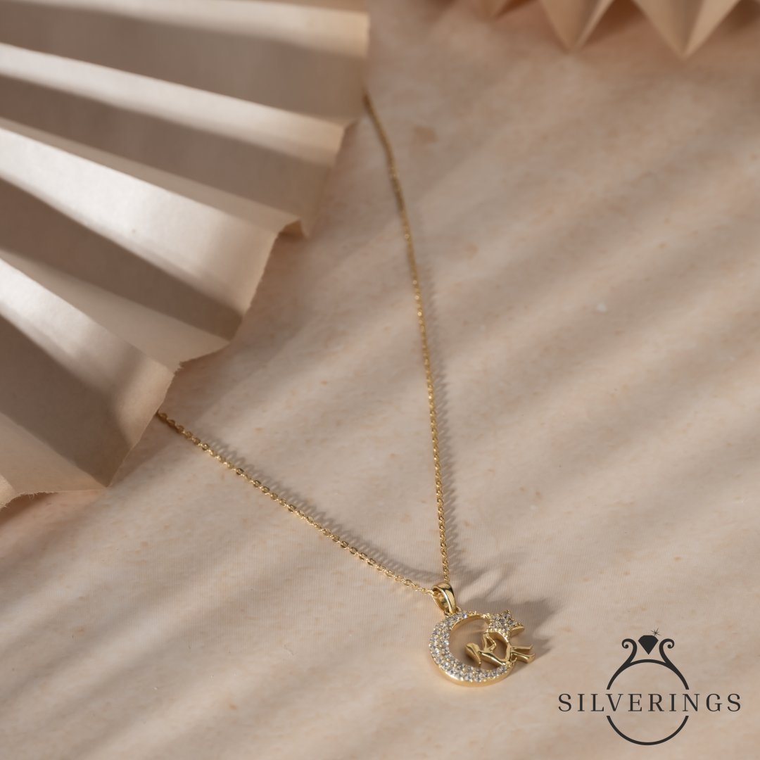 Starry Angel Gold Necklace - Silverings