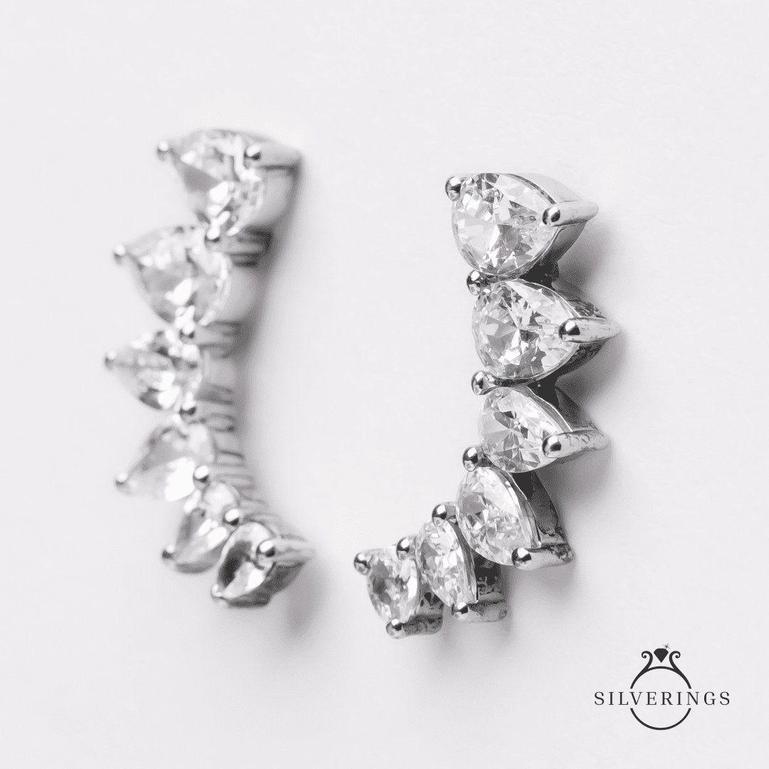 The Ultimate Solitaire Gold Earrings - Silverings