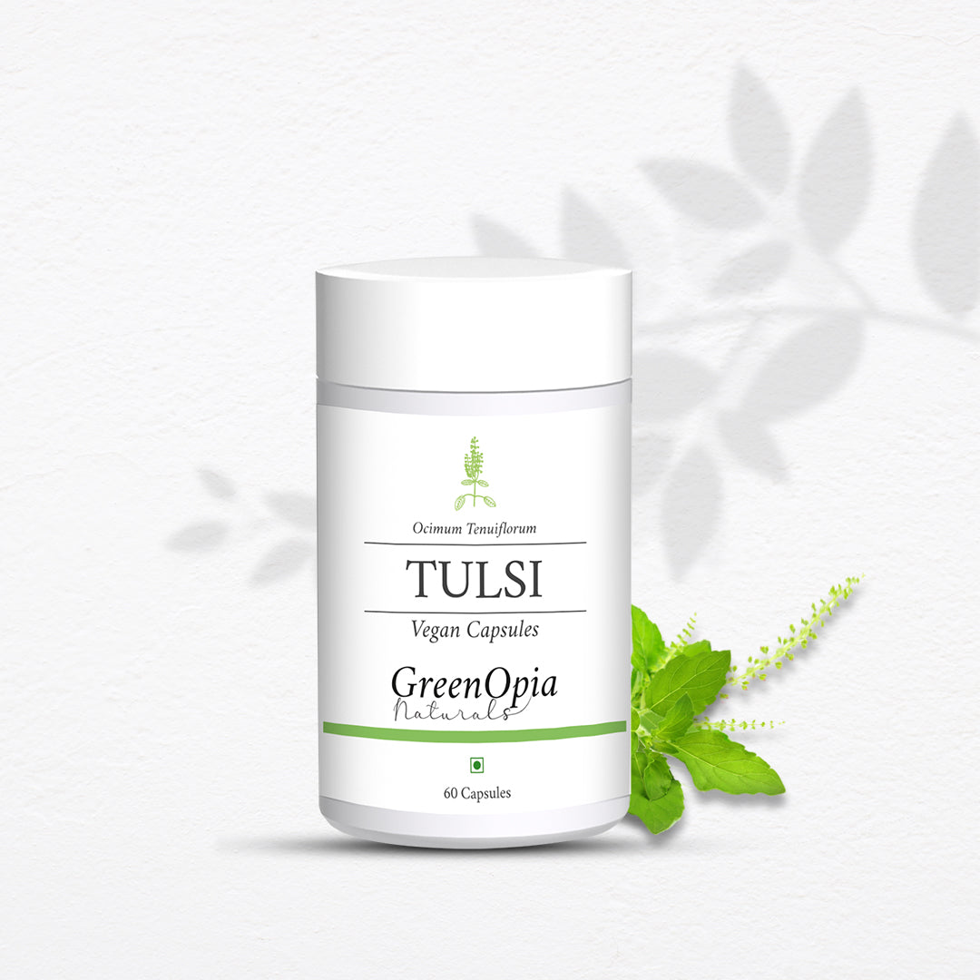 Order Tulsi (Holy Basil) Natural Capsules Online | The Minies - GreenOpia Naturals